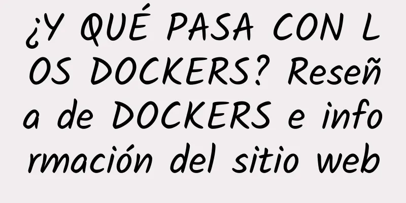 ¿Y QUÉ PASA CON LOS DOCKERS? Reseña de DOCKERS e información del sitio web
