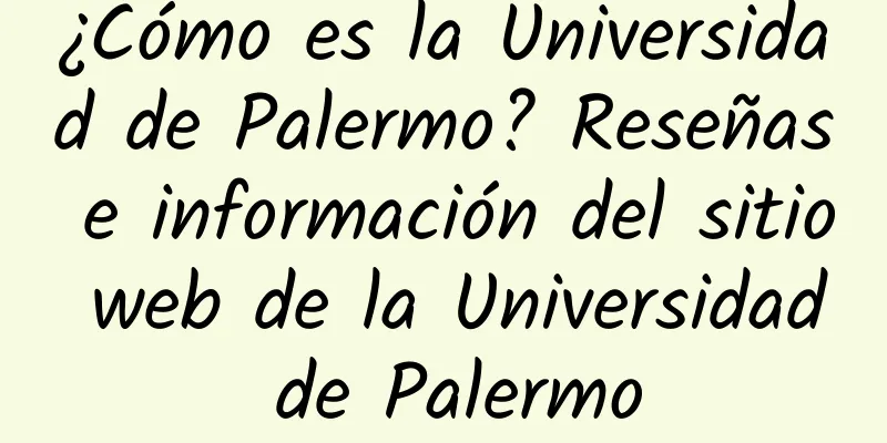 ¿Cómo es la Universidad de Palermo? Reseñas e información del sitio web de la Universidad de Palermo