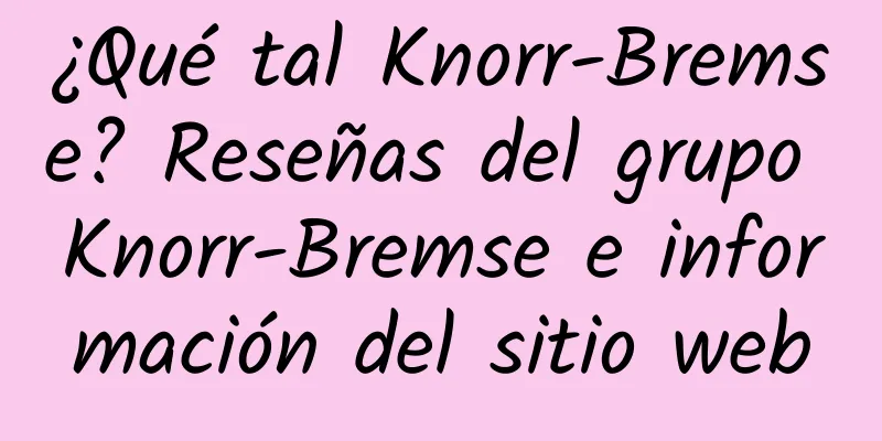 ¿Qué tal Knorr-Bremse? Reseñas del grupo Knorr-Bremse e información del sitio web