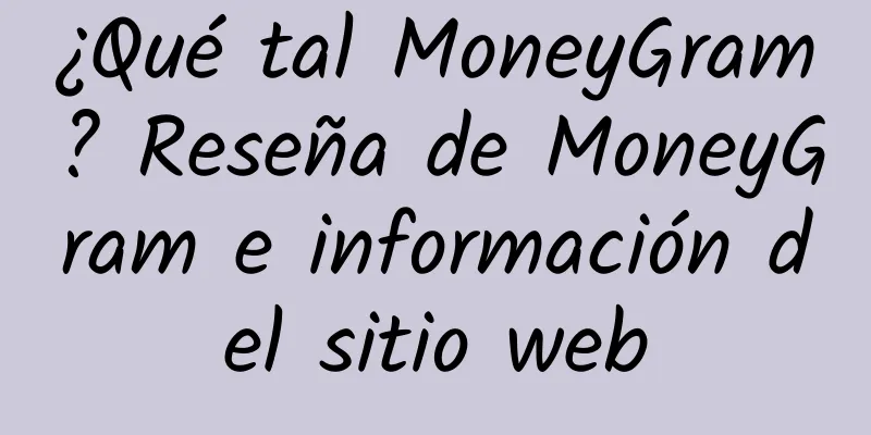 ¿Qué tal MoneyGram? Reseña de MoneyGram e información del sitio web