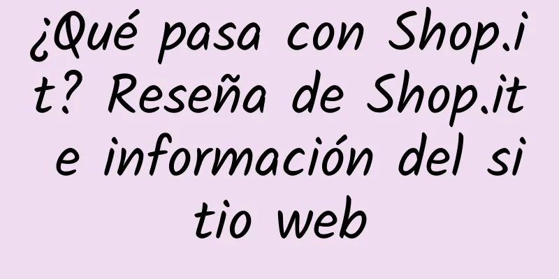 ¿Qué pasa con Shop.it? Reseña de Shop.it e información del sitio web