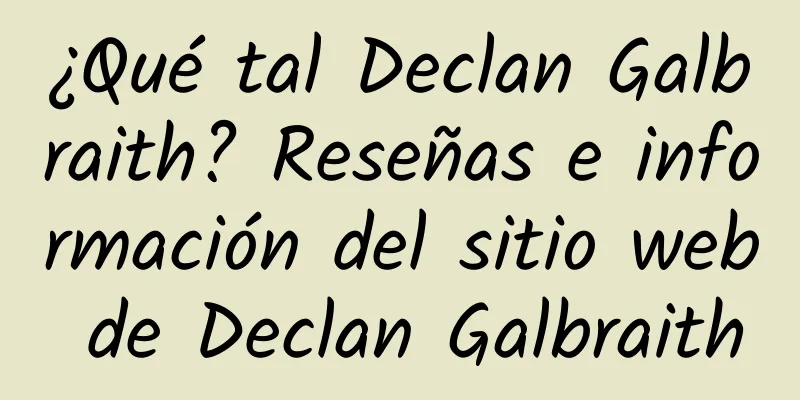 ¿Qué tal Declan Galbraith? Reseñas e información del sitio web de Declan Galbraith