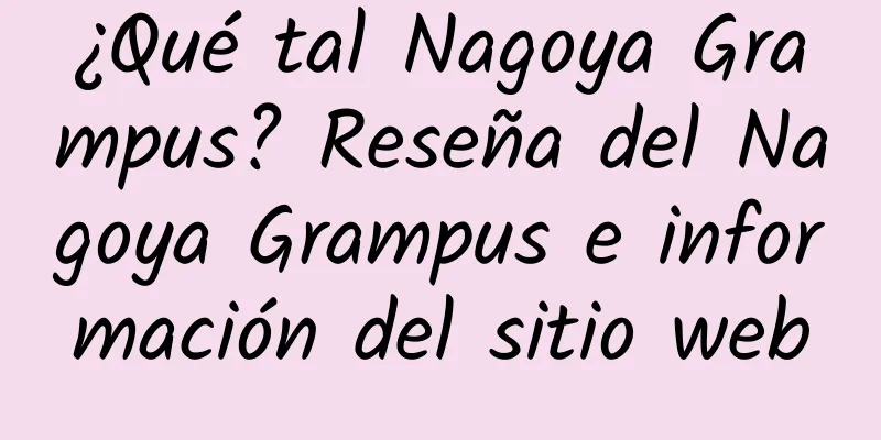 ¿Qué tal Nagoya Grampus? Reseña del Nagoya Grampus e información del sitio web
