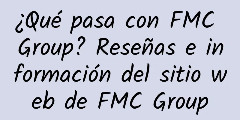 ¿Qué pasa con FMC Group? Reseñas e información del sitio web de FMC Group