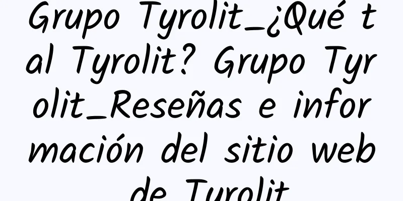 Grupo Tyrolit_¿Qué tal Tyrolit? Grupo Tyrolit_Reseñas e información del sitio web de Tyrolit