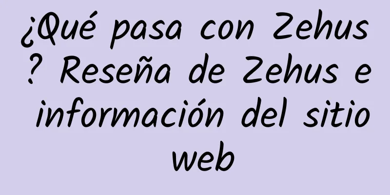 ¿Qué pasa con Zehus? Reseña de Zehus e información del sitio web