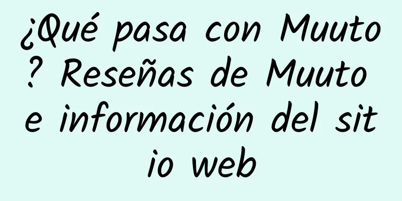¿Qué pasa con Muuto? Reseñas de Muuto e información del sitio web