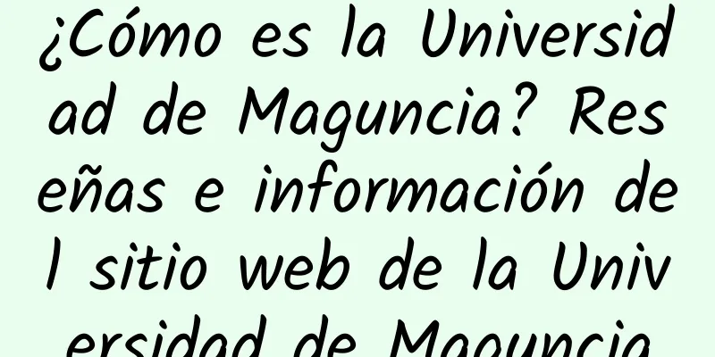 ¿Cómo es la Universidad de Maguncia? Reseñas e información del sitio web de la Universidad de Maguncia