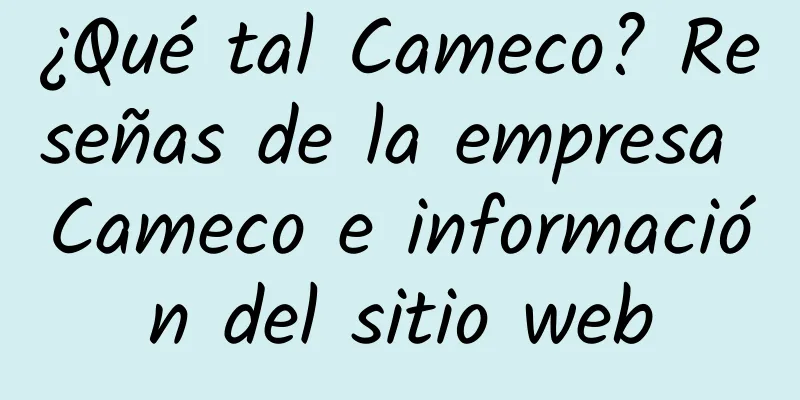¿Qué tal Cameco? Reseñas de la empresa Cameco e información del sitio web