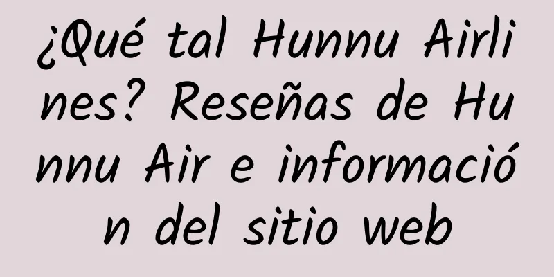 ¿Qué tal Hunnu Airlines? Reseñas de Hunnu Air e información del sitio web