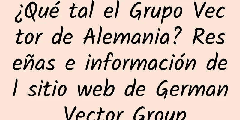 ¿Qué tal el Grupo Vector de Alemania? Reseñas e información del sitio web de German Vector Group