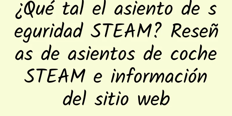 ¿Qué tal el asiento de seguridad STEAM? Reseñas de asientos de coche STEAM e información del sitio web