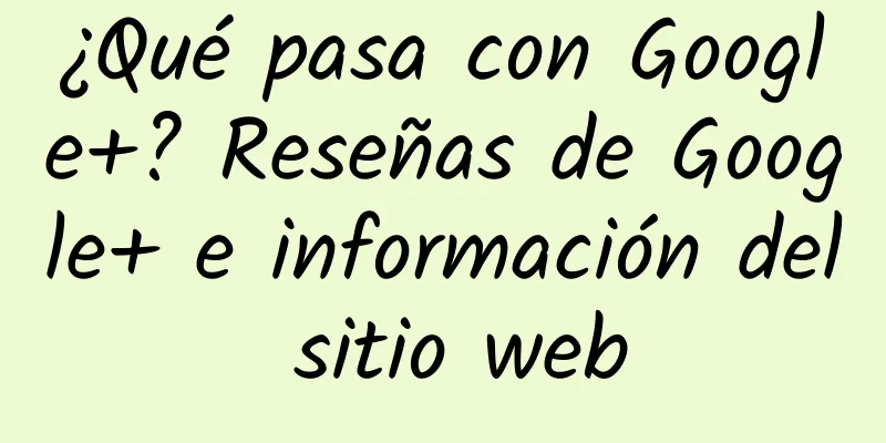 ¿Qué pasa con Google+? Reseñas de Google+ e información del sitio web