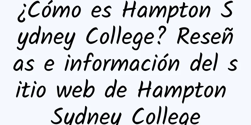 ¿Cómo es Hampton Sydney College? Reseñas e información del sitio web de Hampton Sydney College