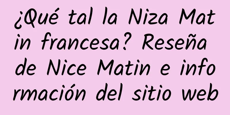 ¿Qué tal la Niza Matin francesa? Reseña de Nice Matin e información del sitio web