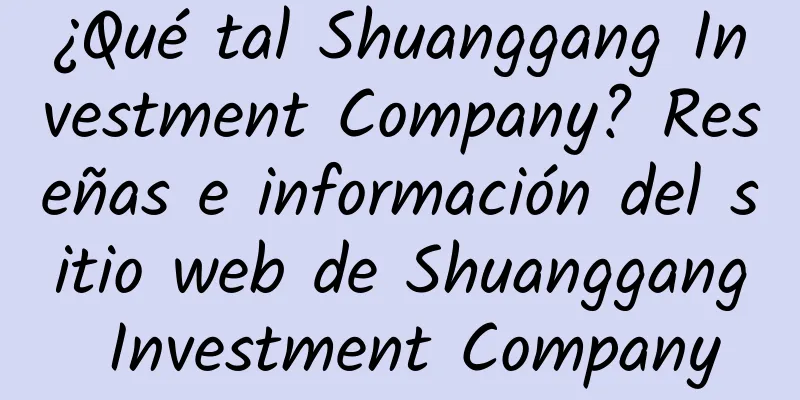¿Qué tal Shuanggang Investment Company? Reseñas e información del sitio web de Shuanggang Investment Company