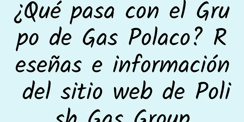 ¿Qué pasa con el Grupo de Gas Polaco? Reseñas e información del sitio web de Polish Gas Group