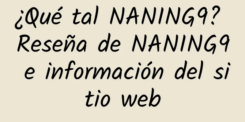 ¿Qué tal NANING9? Reseña de NANING9 e información del sitio web