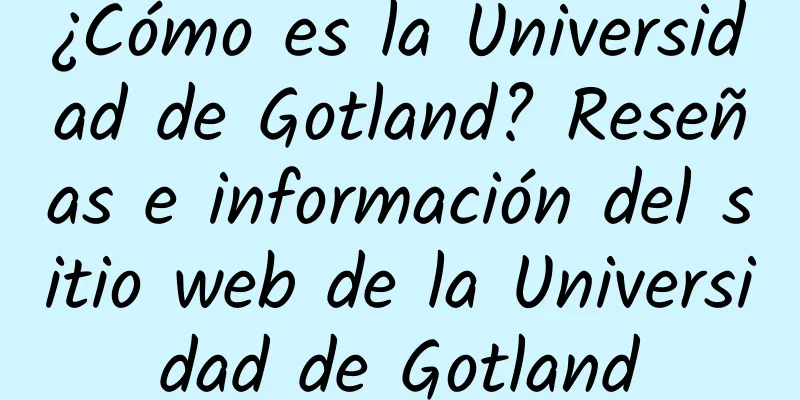 ¿Cómo es la Universidad de Gotland? Reseñas e información del sitio web de la Universidad de Gotland