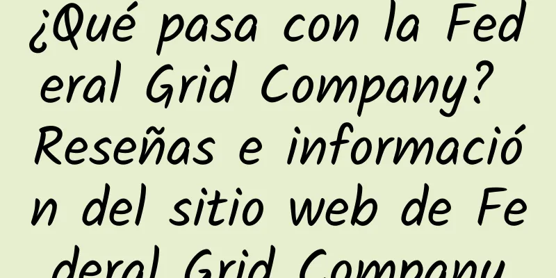 ¿Qué pasa con la Federal Grid Company? Reseñas e información del sitio web de Federal Grid Company