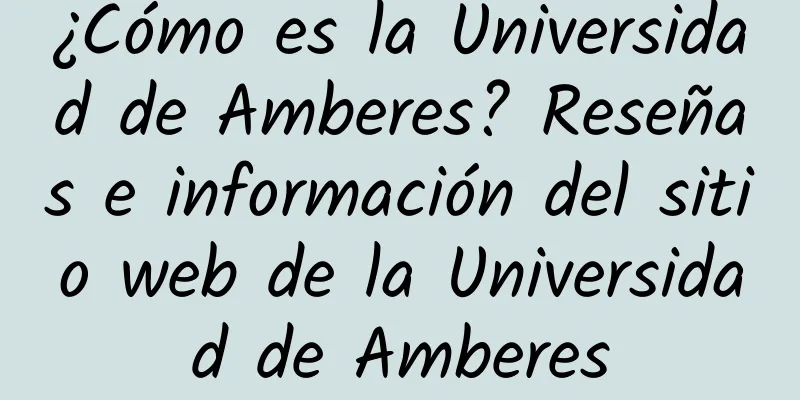 ¿Cómo es la Universidad de Amberes? Reseñas e información del sitio web de la Universidad de Amberes