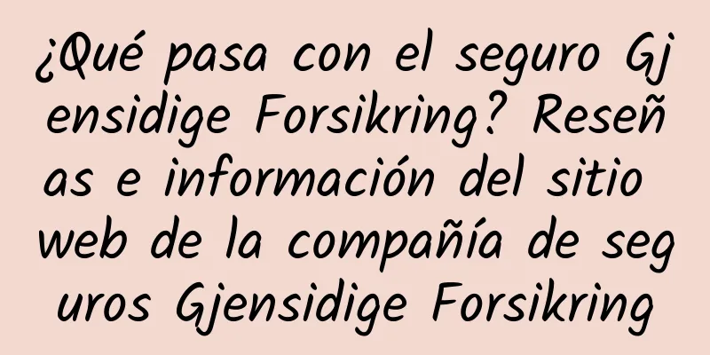 ¿Qué pasa con el seguro Gjensidige Forsikring? Reseñas e información del sitio web de la compañía de seguros Gjensidige Forsikring