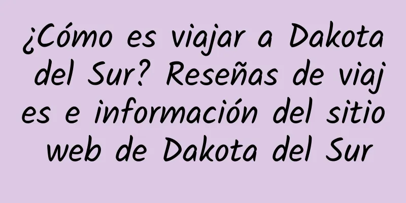 ¿Cómo es viajar a Dakota del Sur? Reseñas de viajes e información del sitio web de Dakota del Sur