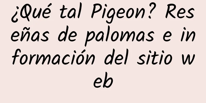 ¿Qué tal Pigeon? Reseñas de palomas e información del sitio web