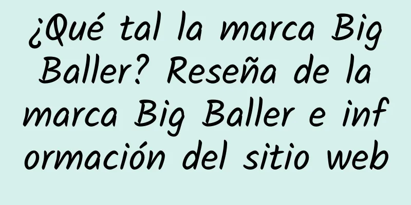 ¿Qué tal la marca Big Baller? Reseña de la marca Big Baller e información del sitio web