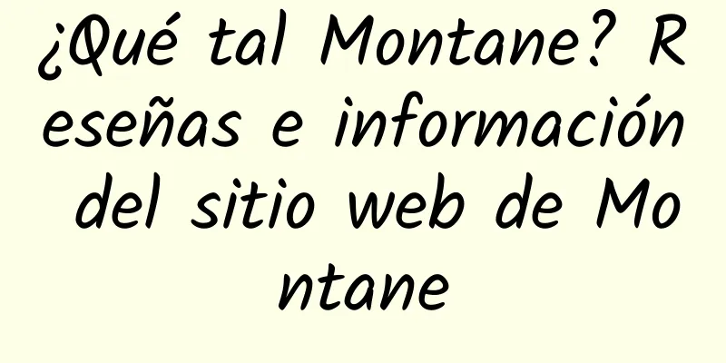 ¿Qué tal Montane? Reseñas e información del sitio web de Montane