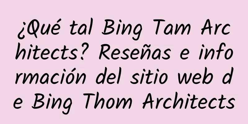 ¿Qué tal Bing Tam Architects? Reseñas e información del sitio web de Bing Thom Architects
