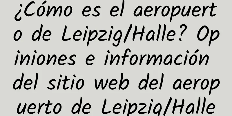 ¿Cómo es el aeropuerto de Leipzig/Halle? Opiniones e información del sitio web del aeropuerto de Leipzig/Halle