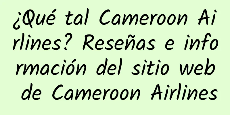 ¿Qué tal Cameroon Airlines? Reseñas e información del sitio web de Cameroon Airlines