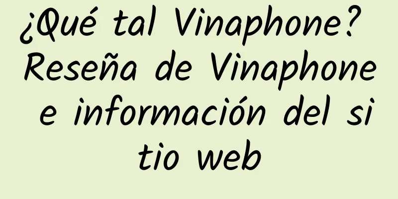 ¿Qué tal Vinaphone? Reseña de Vinaphone e información del sitio web