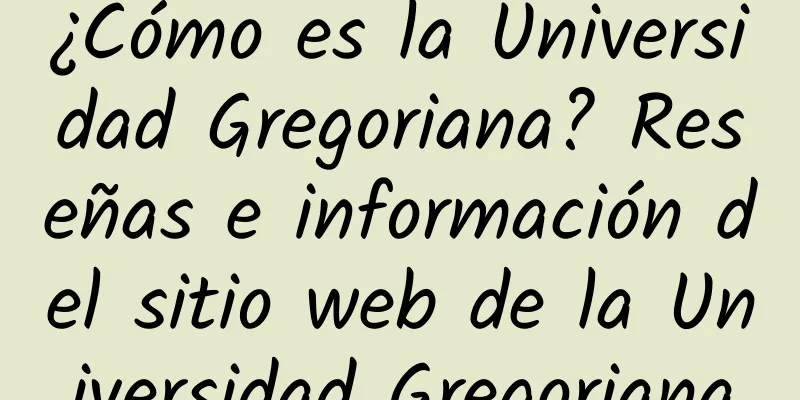 ¿Cómo es la Universidad Gregoriana? Reseñas e información del sitio web de la Universidad Gregoriana