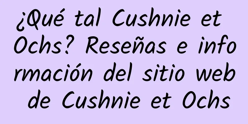 ¿Qué tal Cushnie et Ochs? Reseñas e información del sitio web de Cushnie et Ochs