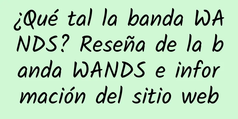 ¿Qué tal la banda WANDS? Reseña de la banda WANDS e información del sitio web