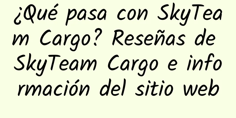 ¿Qué pasa con SkyTeam Cargo? Reseñas de SkyTeam Cargo e información del sitio web