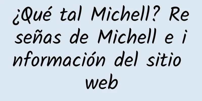 ¿Qué tal Michell? Reseñas de Michell e información del sitio web