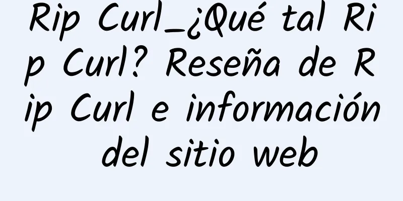 Rip Curl_¿Qué tal Rip Curl? Reseña de Rip Curl e información del sitio web