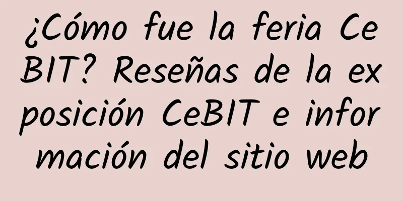 ¿Cómo fue la feria CeBIT? Reseñas de la exposición CeBIT e información del sitio web