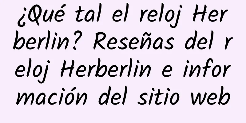 ¿Qué tal el reloj Herberlin? Reseñas del reloj Herberlin e información del sitio web