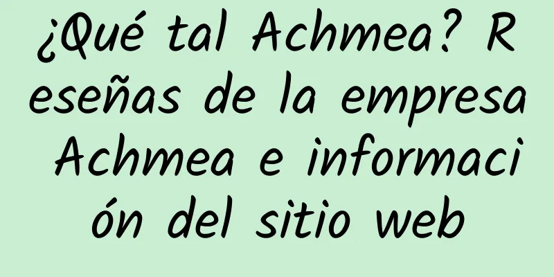 ¿Qué tal Achmea? Reseñas de la empresa Achmea e información del sitio web